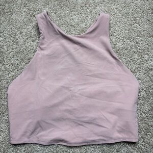 Athleta Dusty Pink High-Neck Sports Bra